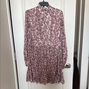 Ivy City Co Mauve Floral Long Sleeve Dress